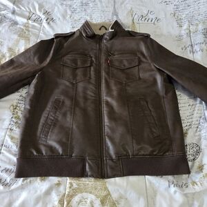 Levi's Men's Brown Leather Jacket